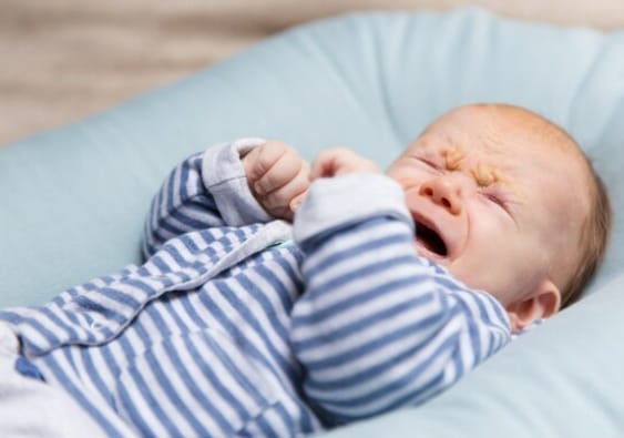 baby in pain